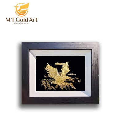 Tranh đại bàng tung cánh dát vàng (20x25cm)